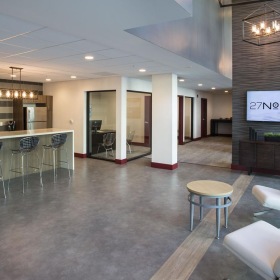 lobby with coffee counter